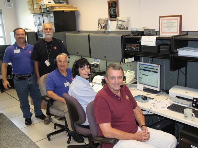 Amateur Operators at WX4NHC including Director of the National Hurricane Center KB5FVA-Bill Read